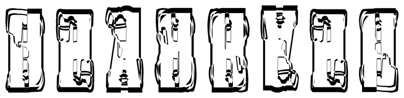Ambigram for deadbeef in Almosnow